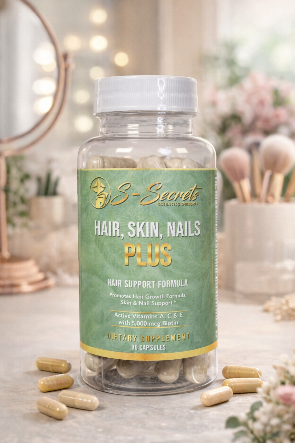 Women and Men Hair, Skin, Nails Plus Extra Strength Biotin 5000mcg,